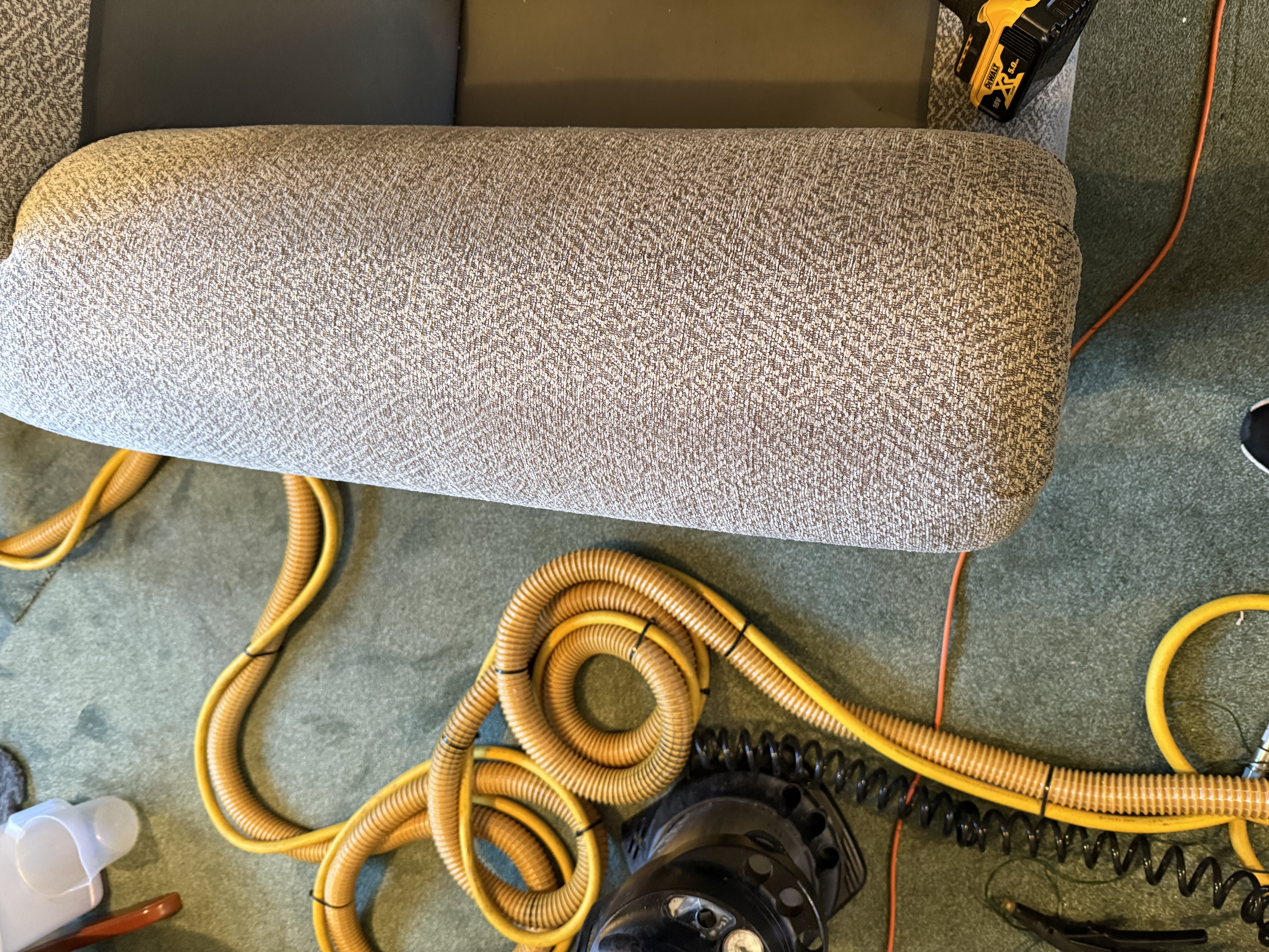 Deep cleaned carpets and upholstery